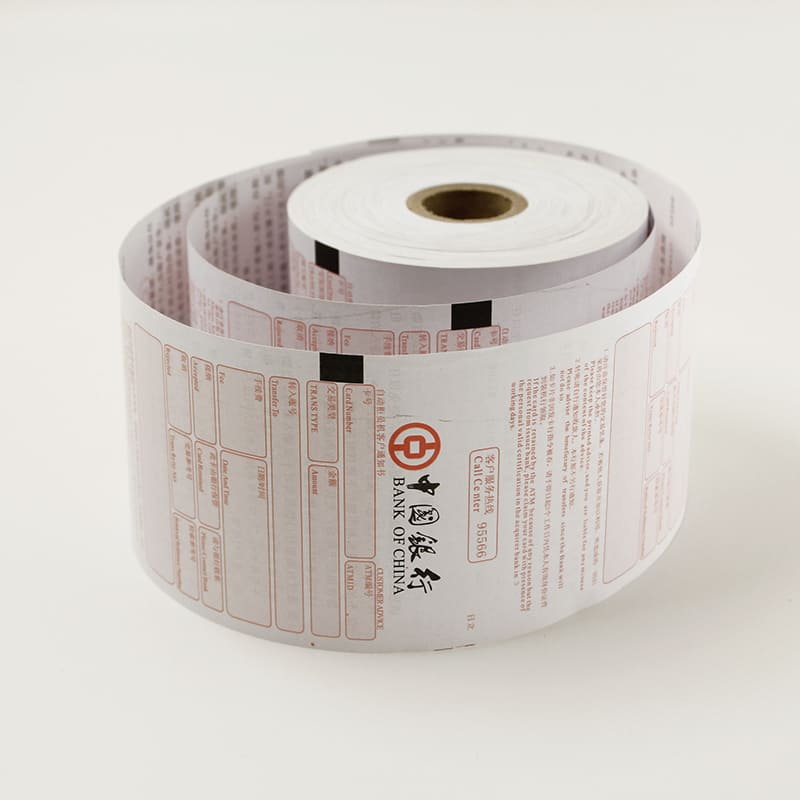 Blank thermal roll paper
